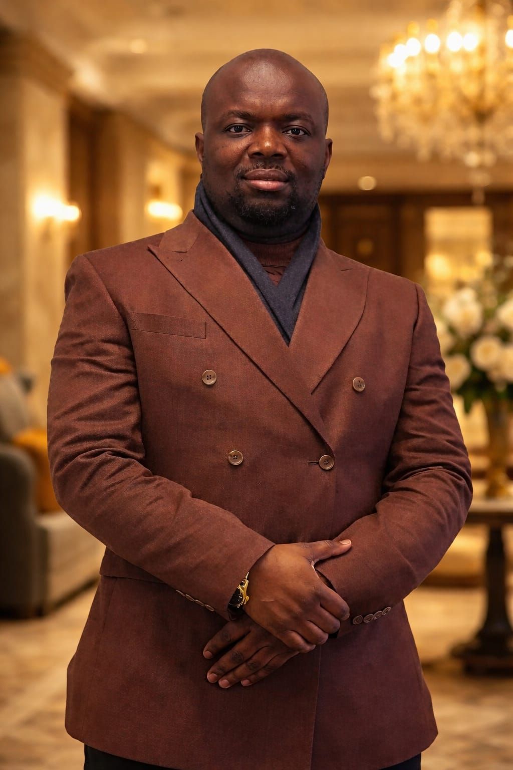 Portrait of Dr Peter Asuata, Senior Pastor & Chair of Trustees, RCCG Living Faith Sunderland